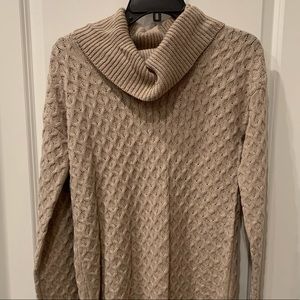 HP🎉NWT Motherhood Maternity tan cowl neck sweater